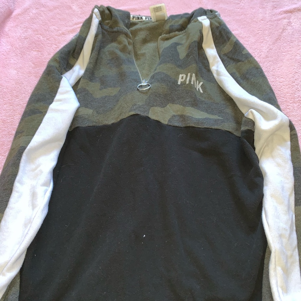 Pink Camo quarterzip